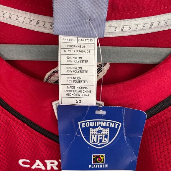 Reebok NFL Cardinals #7 Red Jersey Size 60 3XL Team Apparel On Field Embroidered - Picture 4 of 8